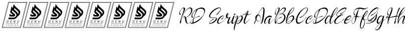 06082025 RD Script font