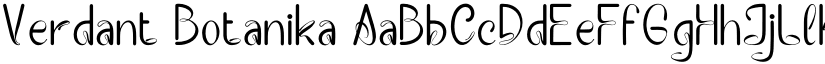 Verdant Botanika font