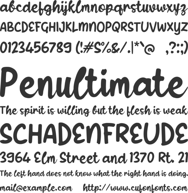 Xablinky font preview