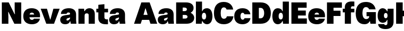 Nevanta font