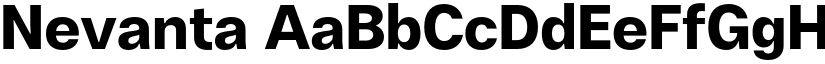 Nevanta font