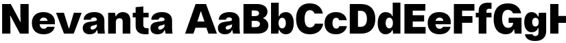 Nevanta font