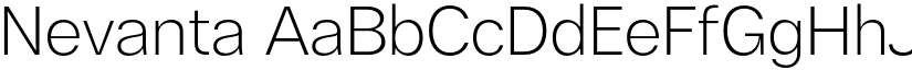 Nevanta font