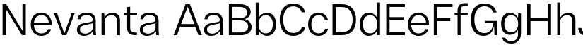Nevanta font