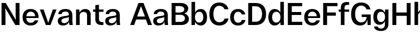 Nevanta font