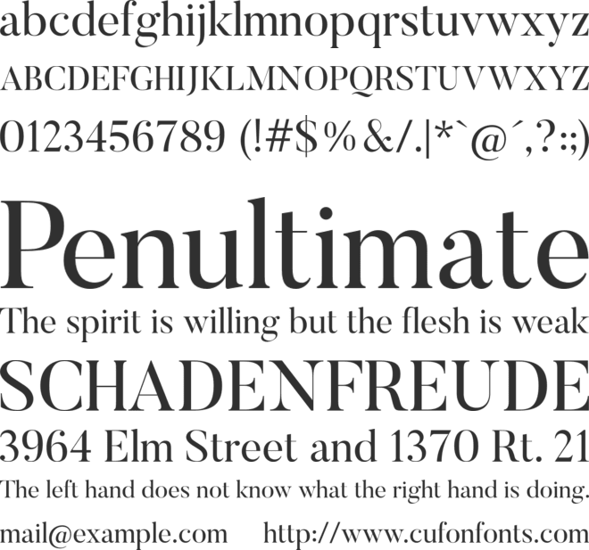 Butler font preview