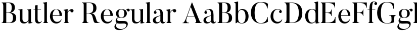 Butler Regular font