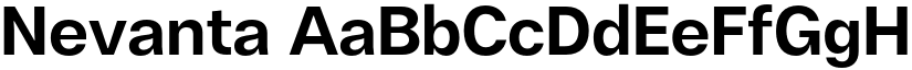 Nevanta font