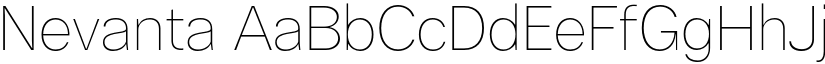 Nevanta font