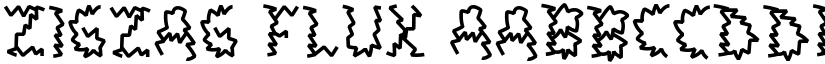 Zigzag Flux font
