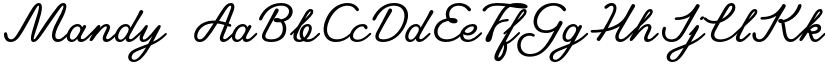Mandy font