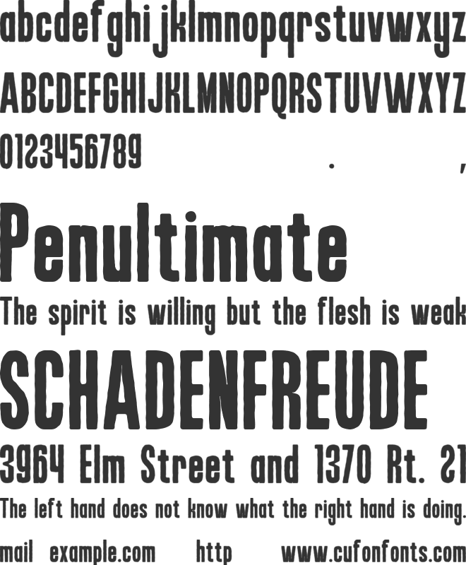 Retroforge font preview