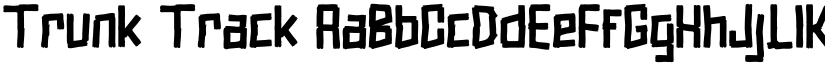 Trunk Track font