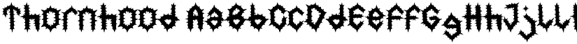 Thornhood font