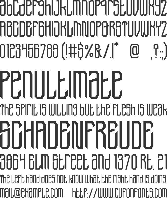 Stylora font preview