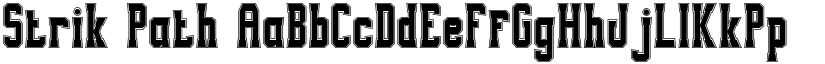 Strik Path font download
