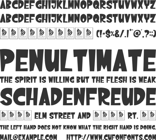 Hoola Summericon font preview