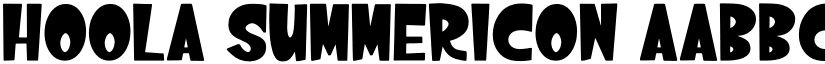 Hoola Summericon font download
