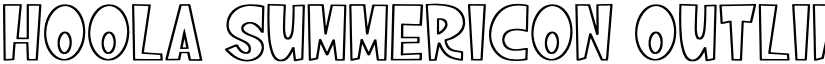 Hoola Summericon Outline font