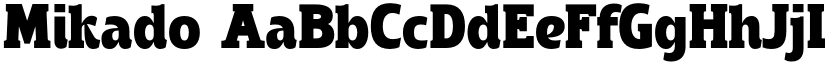 Mikado font