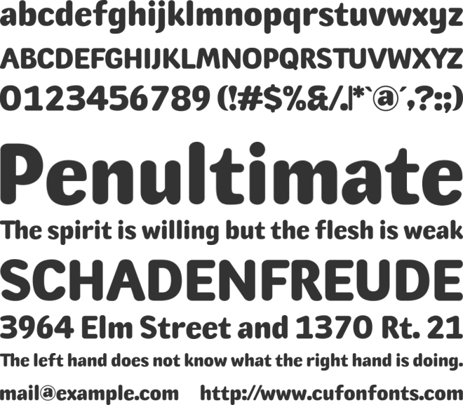 Odugi Sans font preview