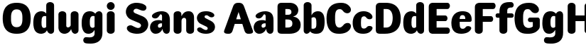 Odugi Sans font