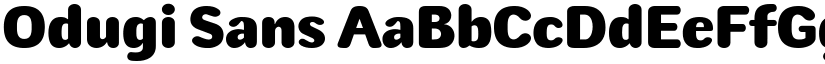 Odugi Sans font