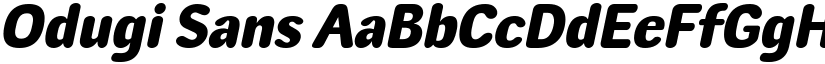 Odugi Sans font
