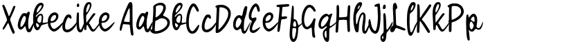 Xabecike font download