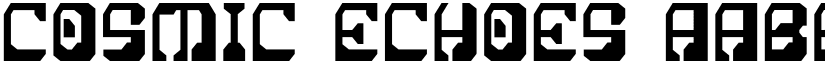 Cosmic Echoes font