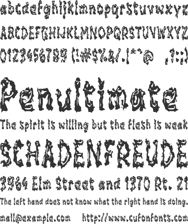 Xabregas font preview