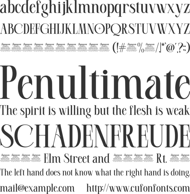 Malika Rosse Personal Use Only font preview