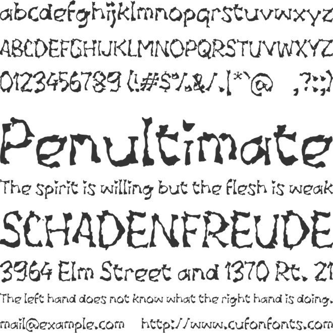 Xabantu font preview