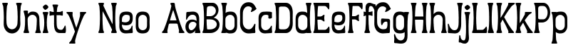 Unity Neo font