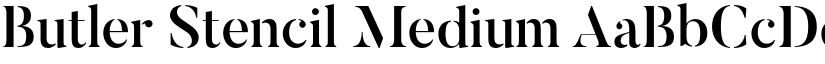 Butler Stencil Medium font