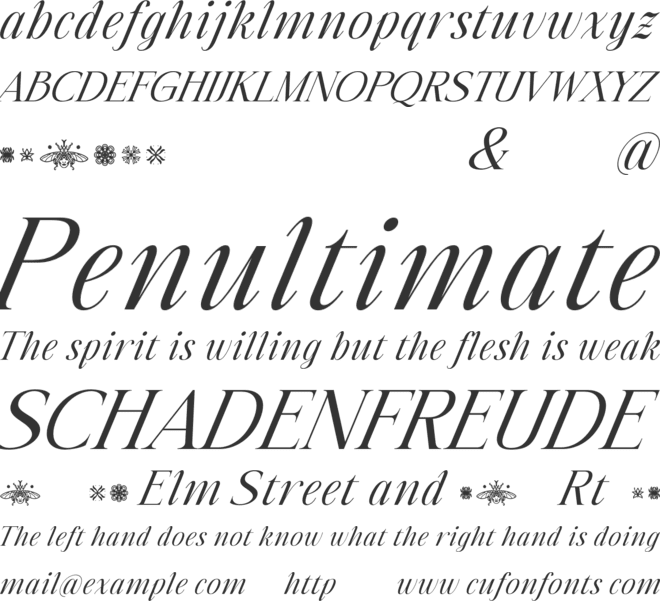 Mapalie font preview