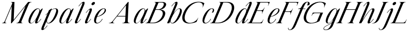 Mapalie font