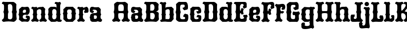 Dendora font download