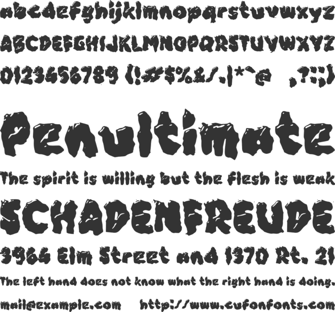 Xableoz font preview