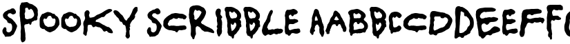 Spooky Scribble font download