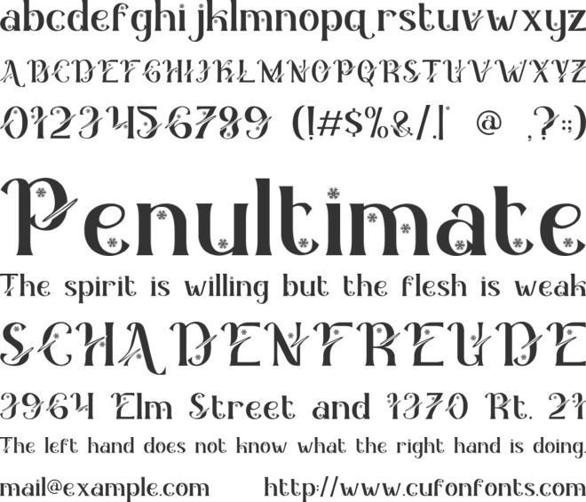 Spark Jingle font preview