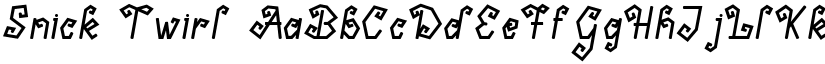 Snick Twirl font download