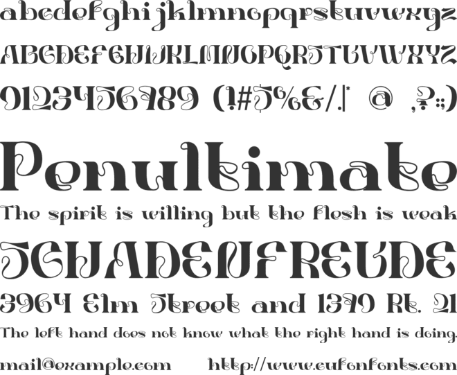 Sansed font preview