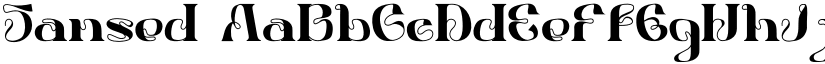 Sansed font