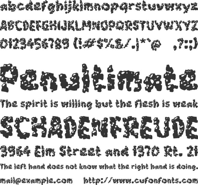 Xabatua font preview