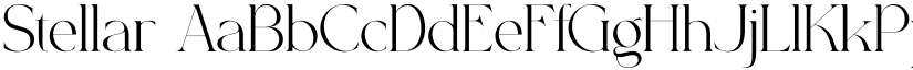 Stellar font