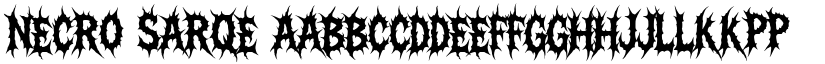 Necro Sarqe font