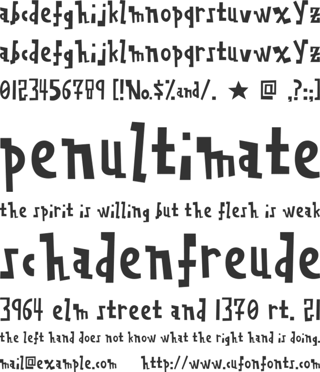 Hypermonosaturation font preview