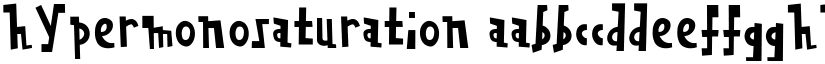 Hypermonosaturation font