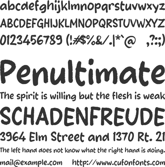 Xaameroo font preview